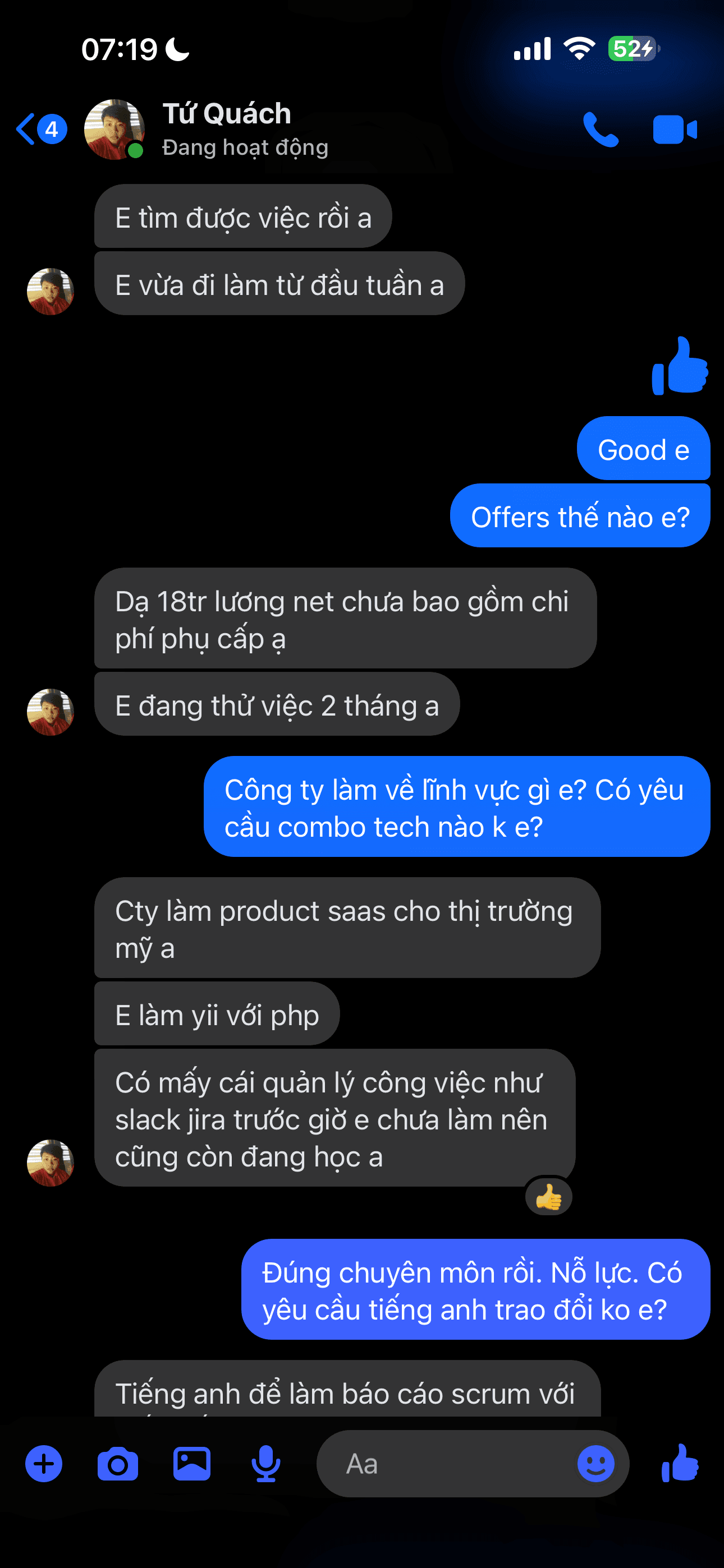 Học viên chia sẻ tìm được việc làm sau khóa học