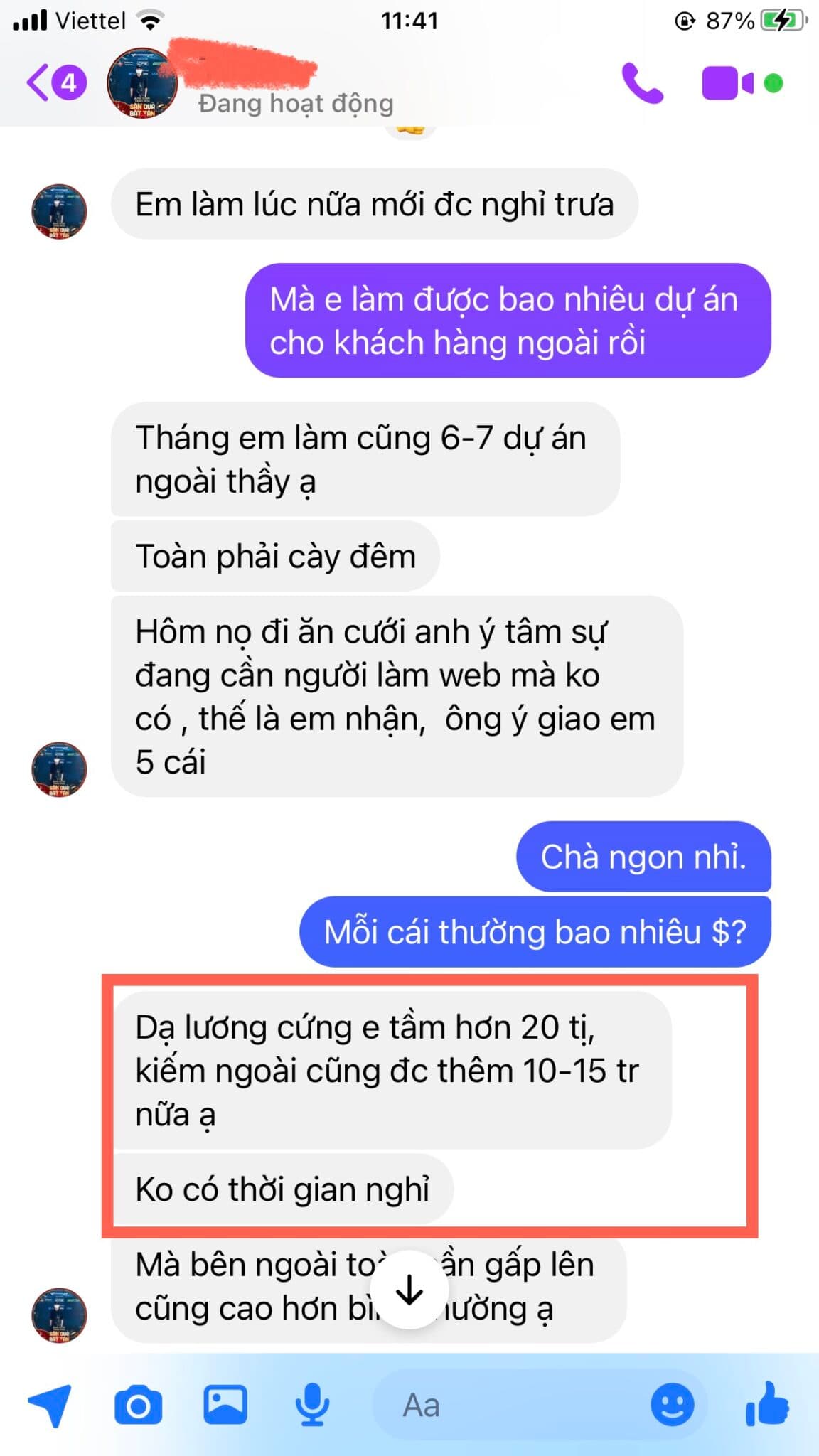 Học viên Tuấn - lương 16 triệu